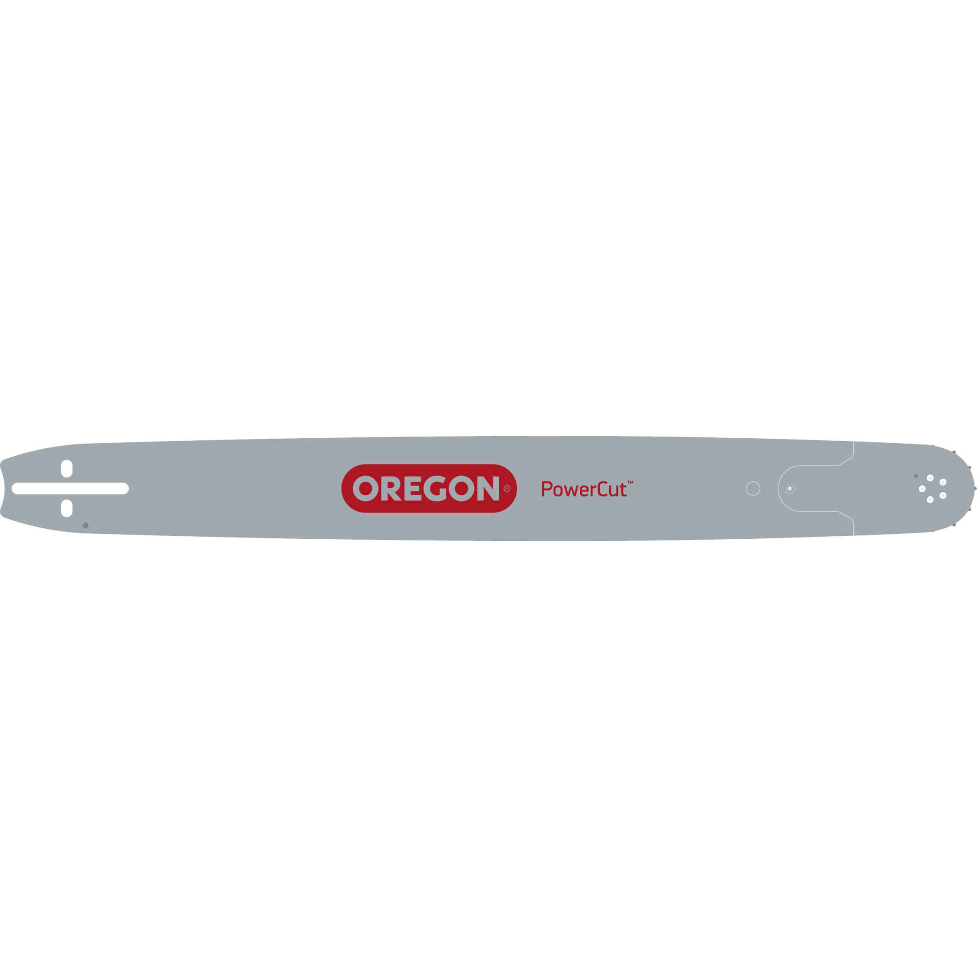 Oregon PowerCut Chainsaw Guide Bar - 24in. Length, 3/8in. Chain Pitch, Solid Body, Replaceable Nose, Model# 240RNDD176
